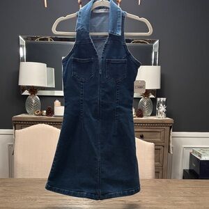 Altar'd State Dark Blue Denim Mini Dress